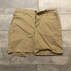 High Rise Khaki Shorts